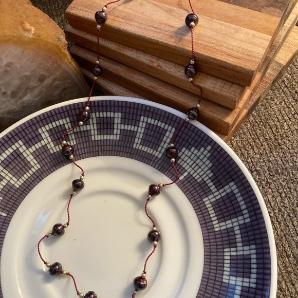 Elegant Purple Beaded Necklace and Earring Set - Picture 3 of 6